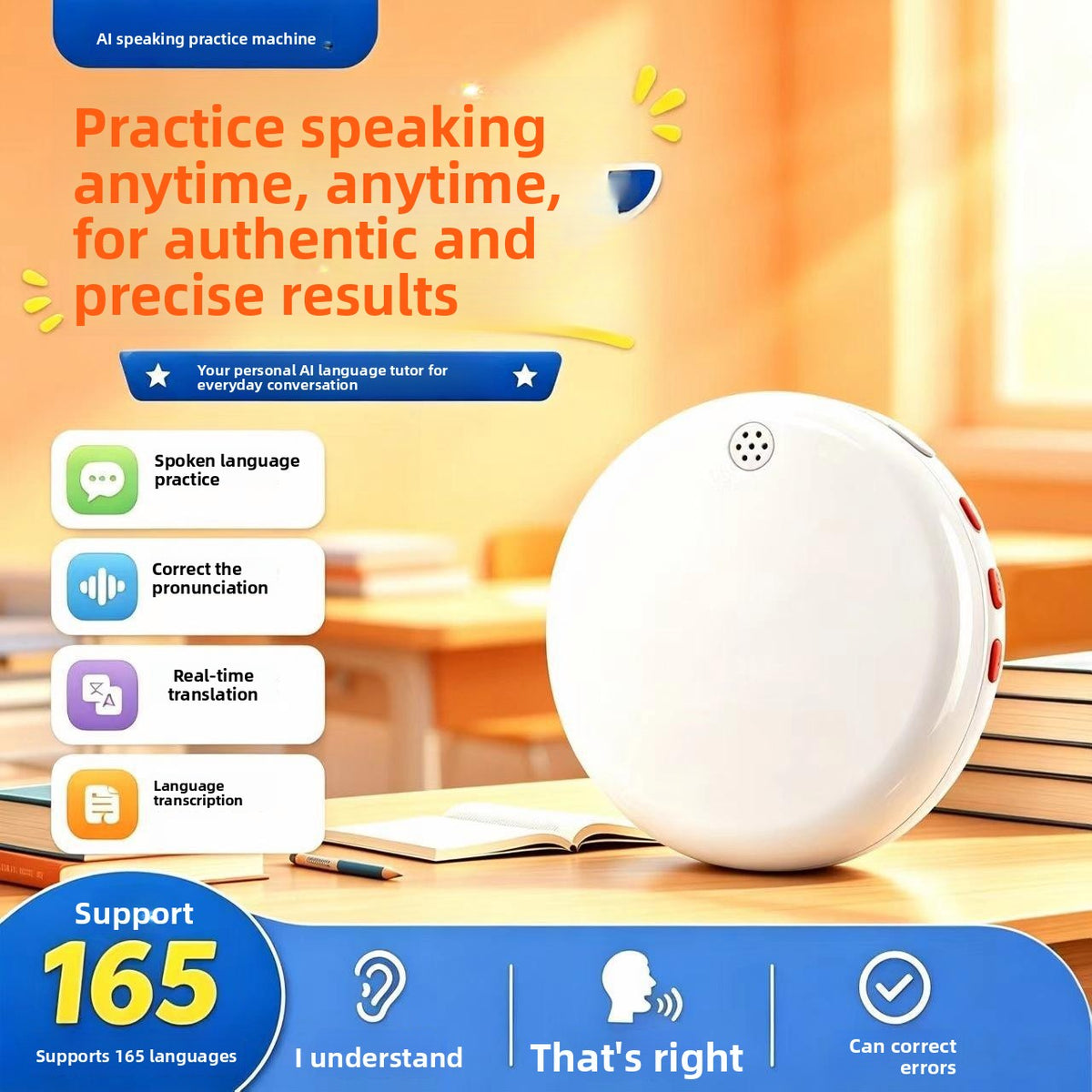 AI Language Practice Device