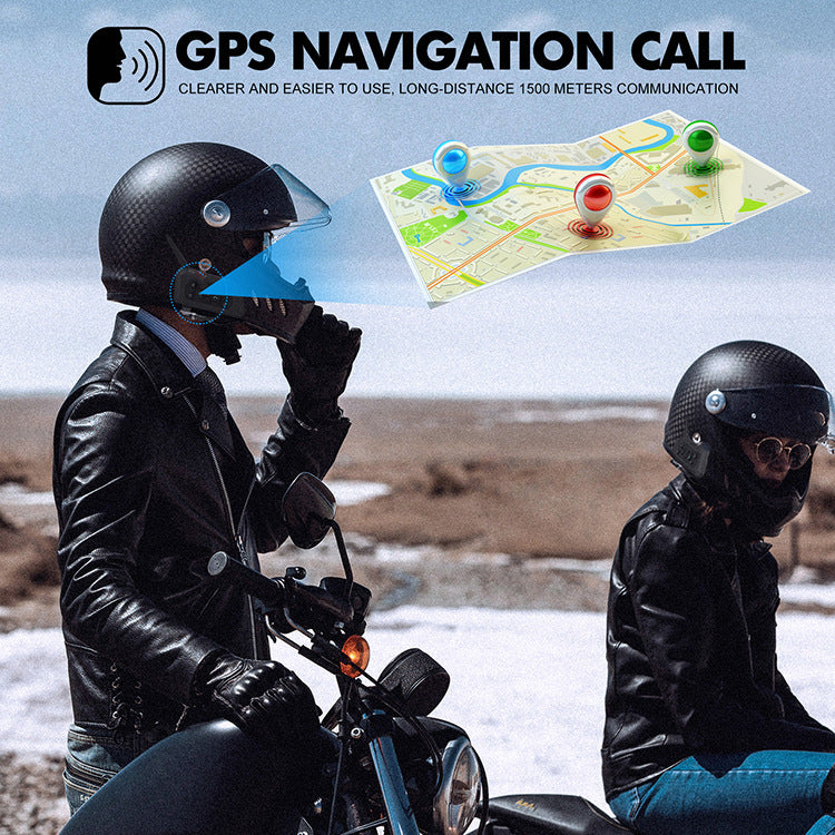V6 Helmet Bluetooth Headset with Full-Duplex Intercom
