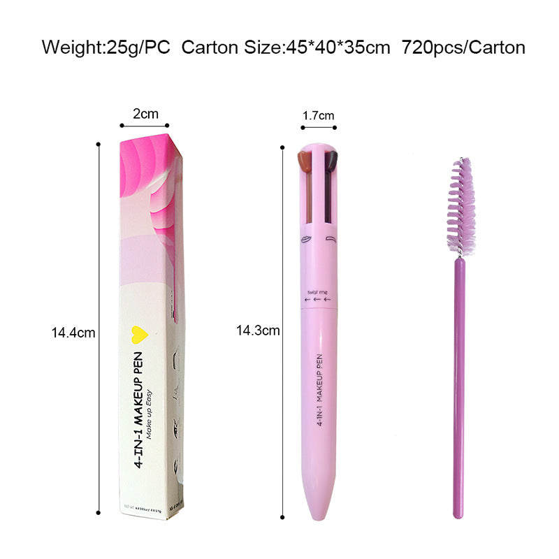 Four In One Makeup Pen 4in 1makeup Pen 4 Color Four Color High Gloss Lip Liner Eyeliner Eyebrow Pencil 4in1makeuppen