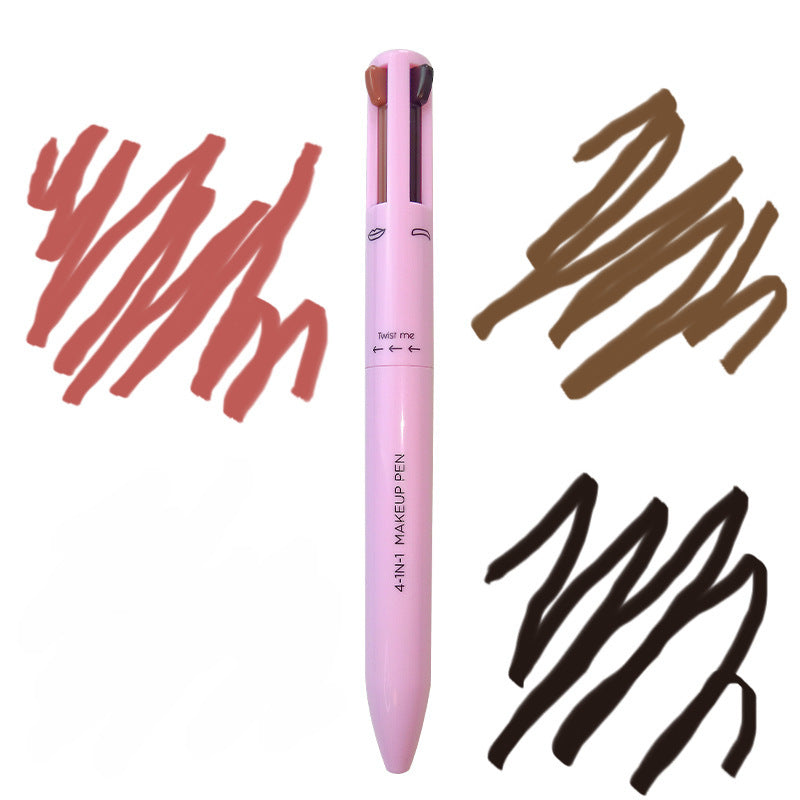 Four In One Makeup Pen 4in 1makeup Pen 4 Color Four Color High Gloss Lip Liner Eyeliner Eyebrow Pencil 4in1makeuppen