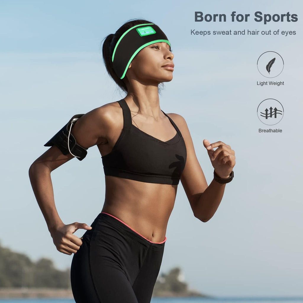 Bluetooth Sports Headband Headphones for Sleep and Yoga