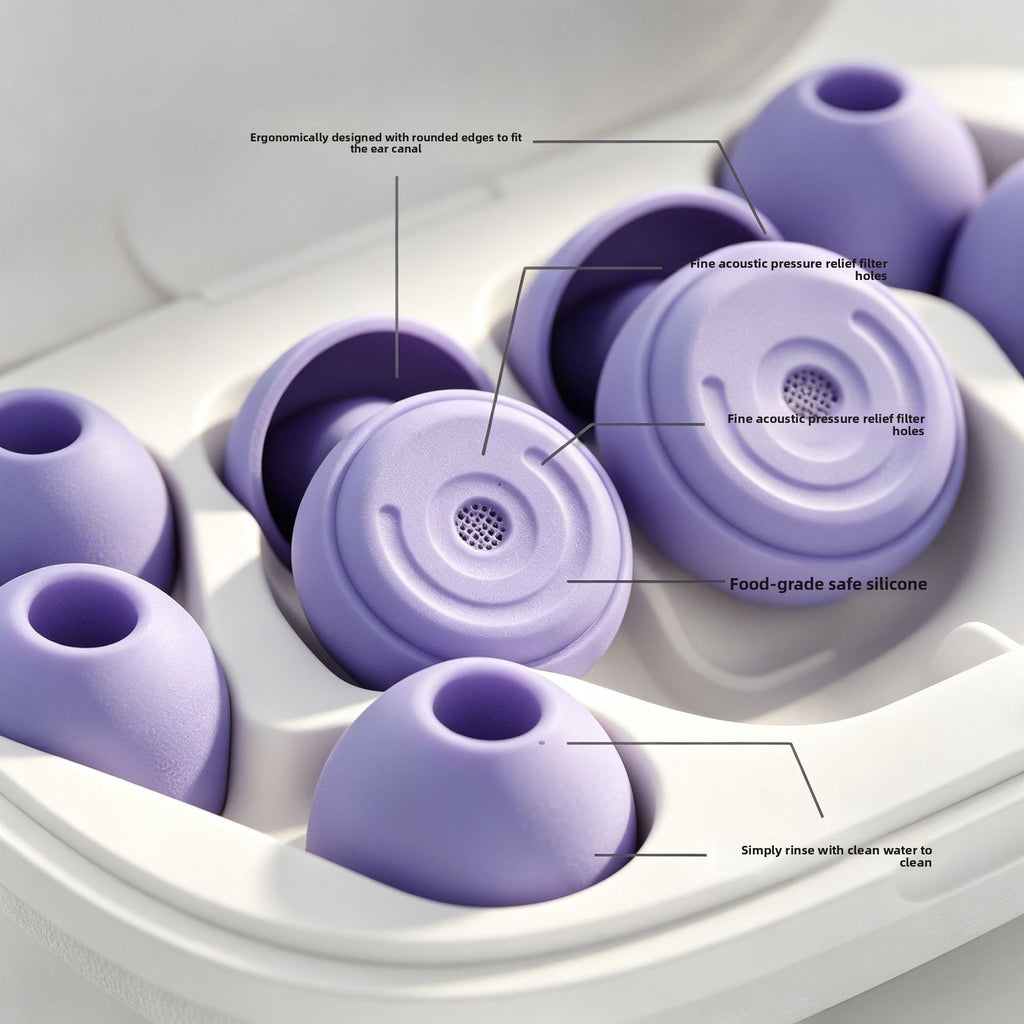 Reusable Silicone Noise Reducing Sleep Earplugs